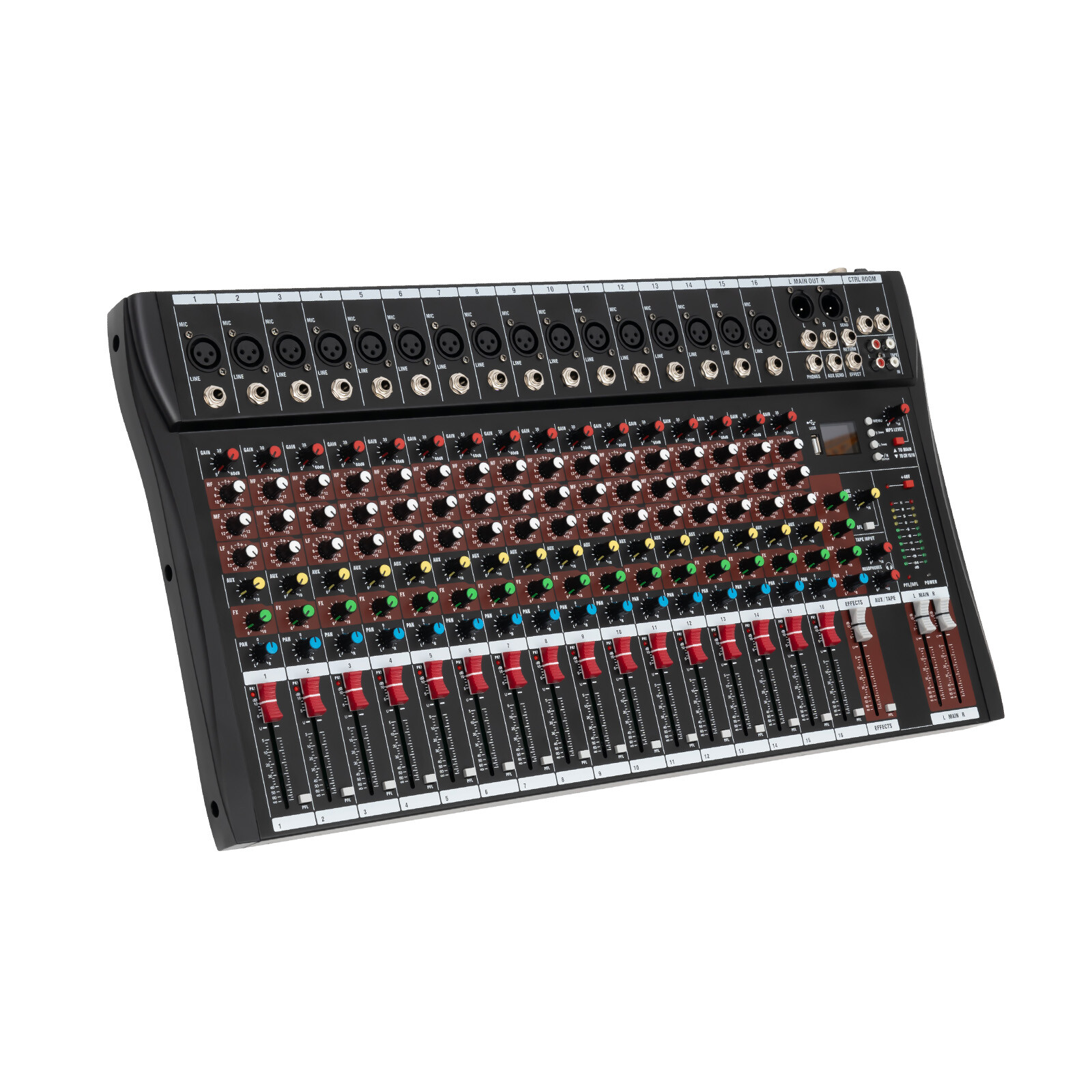 Channel Mixing Console Sound Live Studio Audio Mixer USB Bluetooth