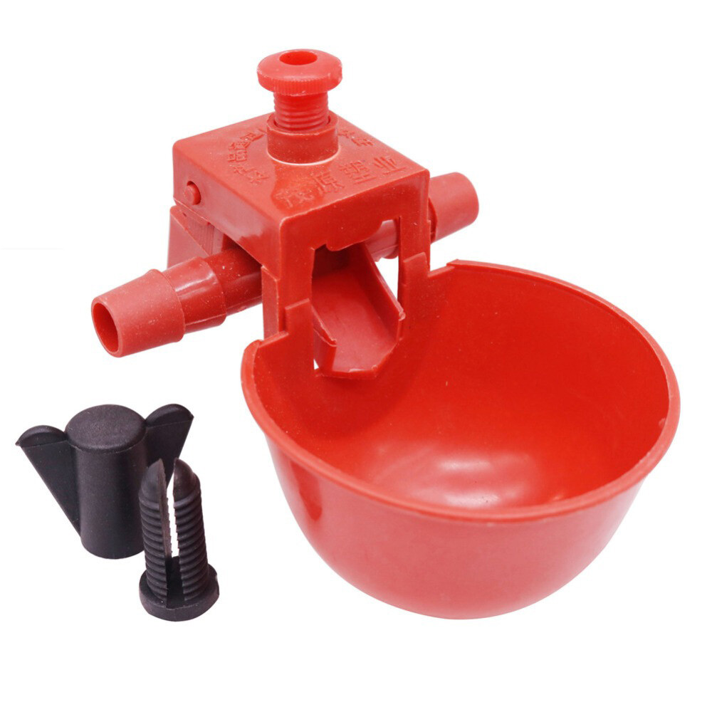 10/20PC Poultry Water Drinking Cups Chicken Hen Plastic Automatic Drinker Quail