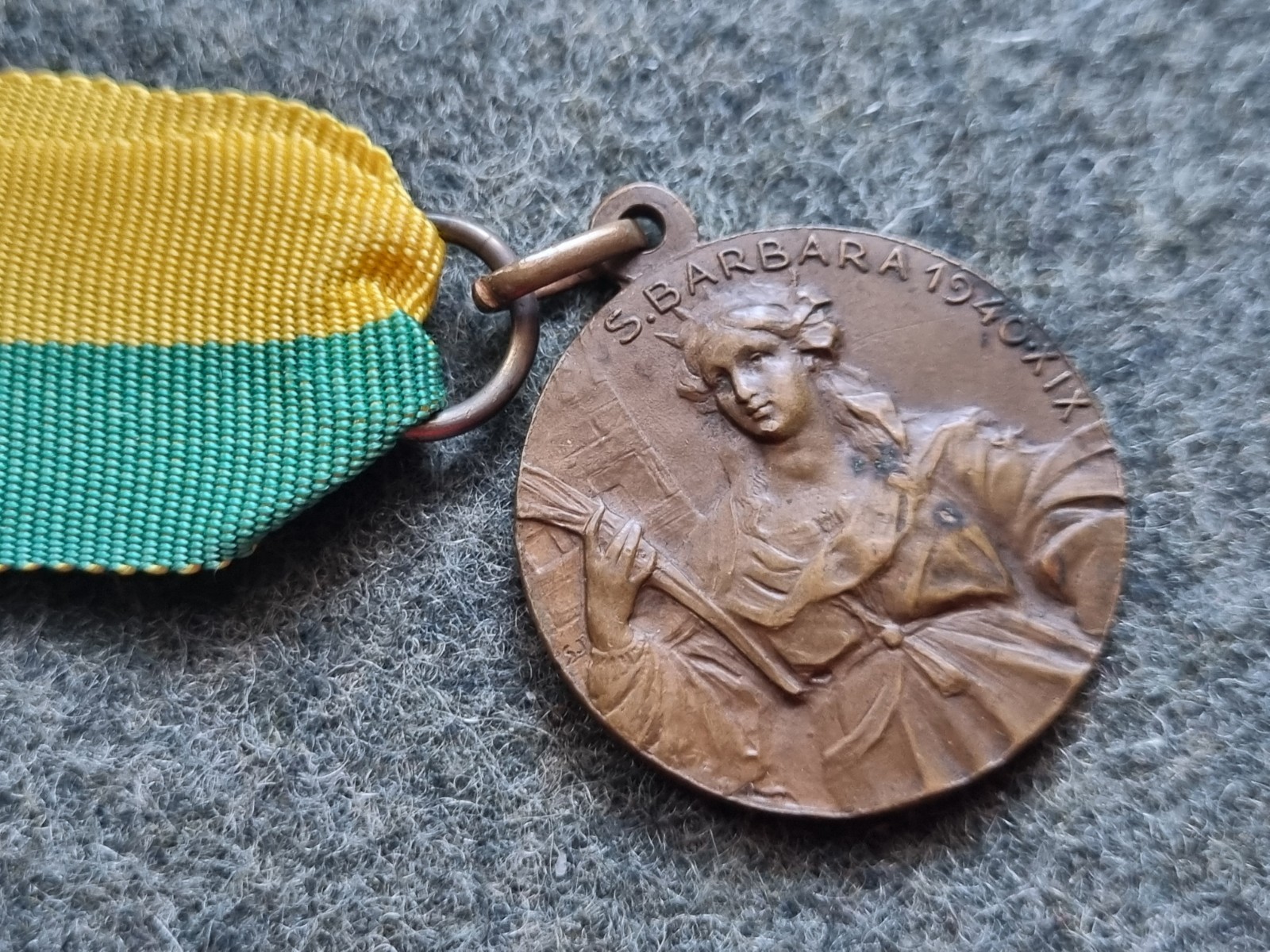 BRONZE MEDAL 17TH ARTILLERY GROUP G.A.F. 1940 WW2 BORDER GUARD