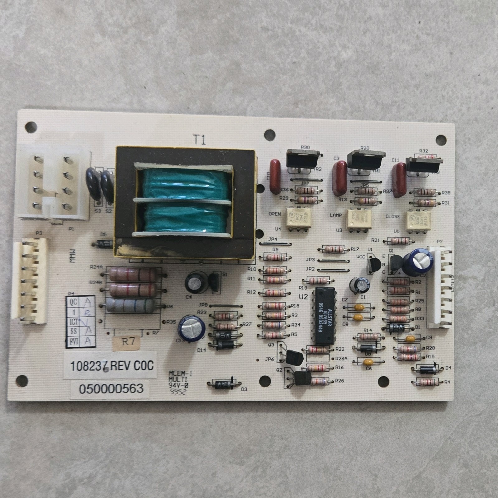 c.p AllSTAR Control Board , 108236 REV  B. Model 050000563 .Kings KS-953