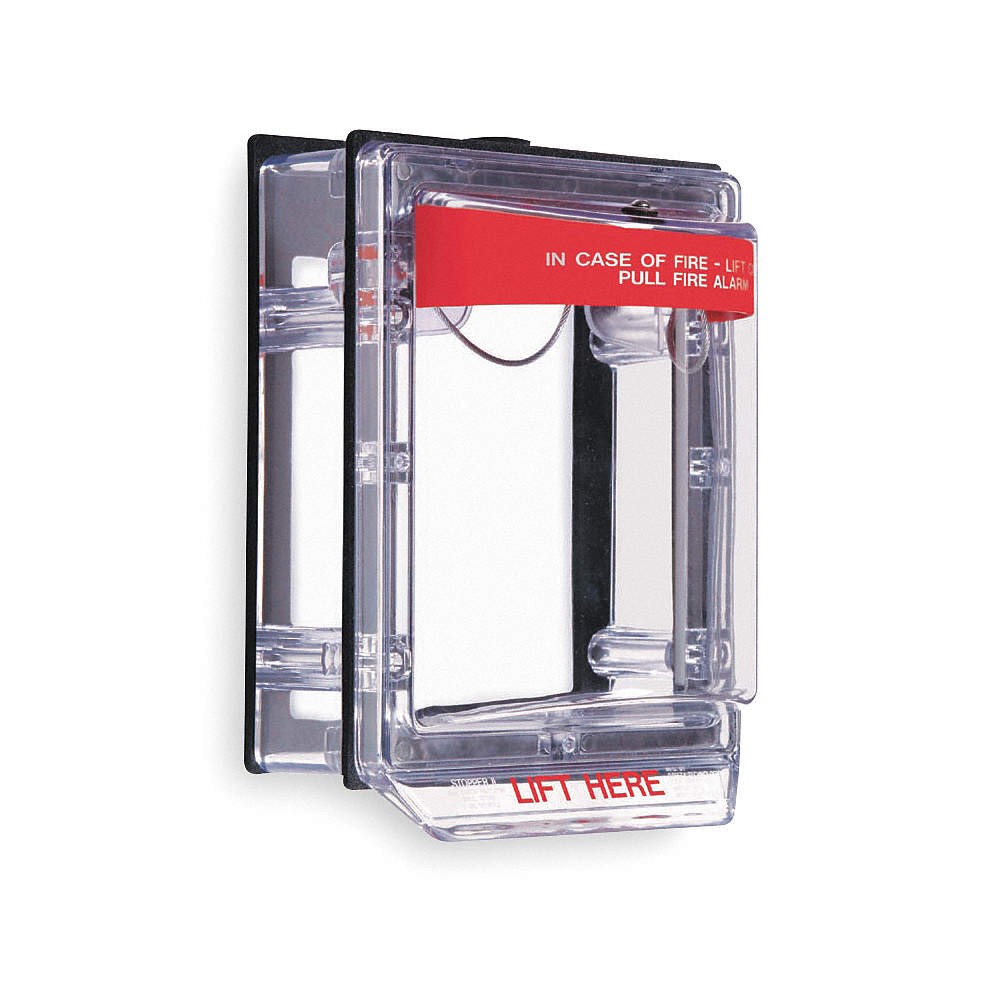 SAFETY TECHNOLOGY INTERNATIONAL STI-3150 Pull Station Guard,Polycarbonate,Surfac