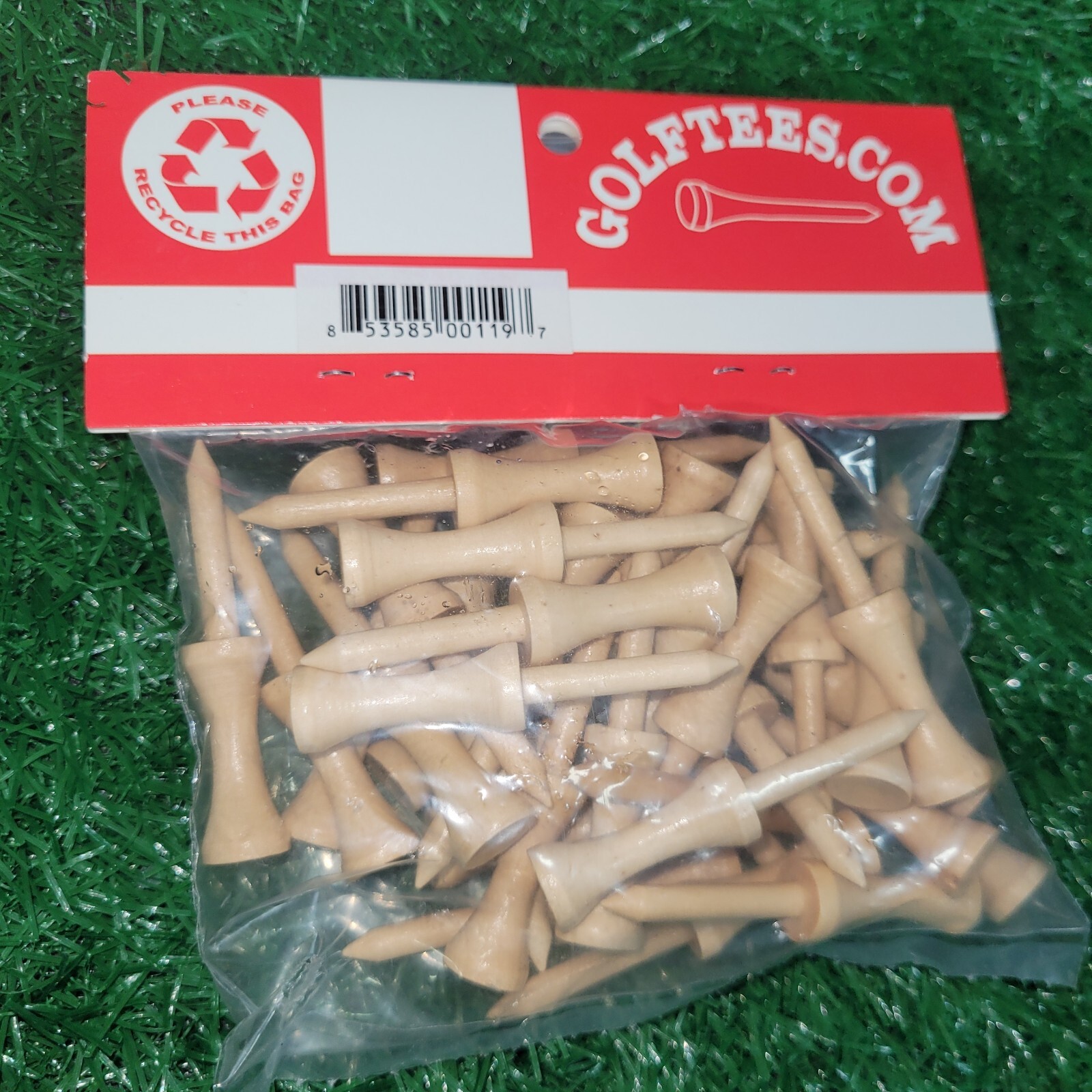 Step Tees Golf Tees 2 1/8" Hardwood Brown 5 packs of 35 Brown step tees {175}