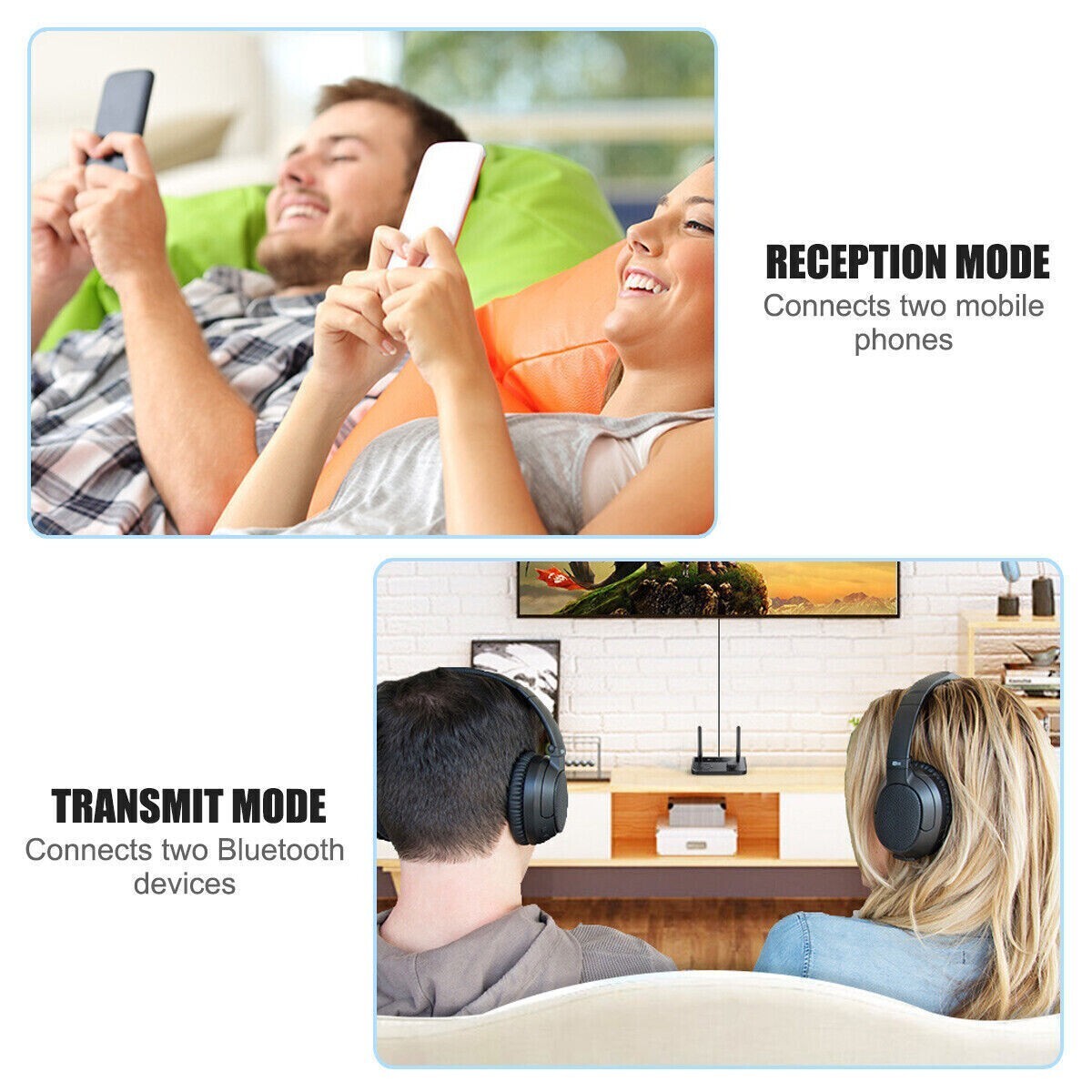 Long Range Bluetooth 5.3 Transmitter Receiver For TV Home Stereo Audio Adapter