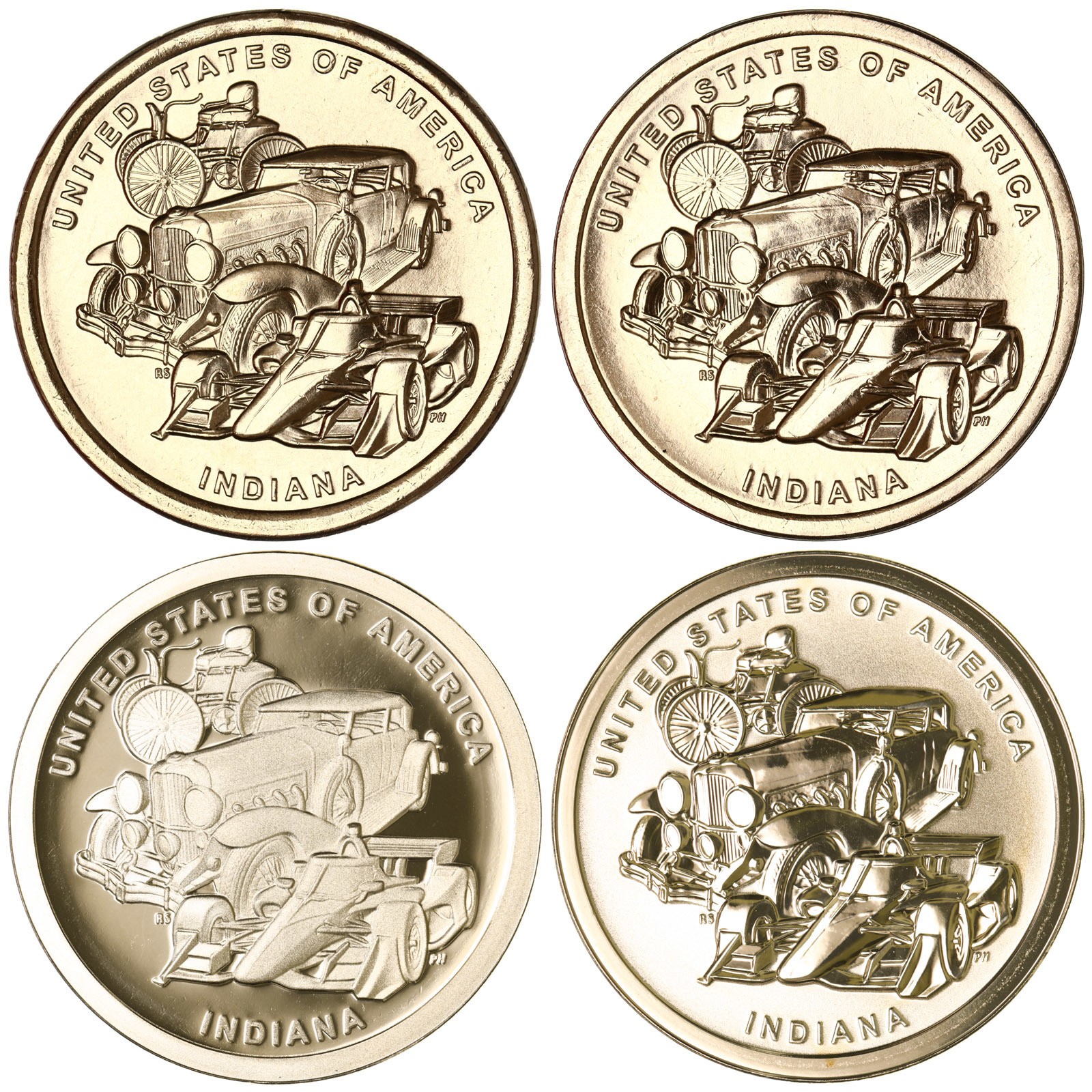 2023 P D S S Innovation Indiana Dollar Year Set Proof & BU & Rev 4 Coin Lot
