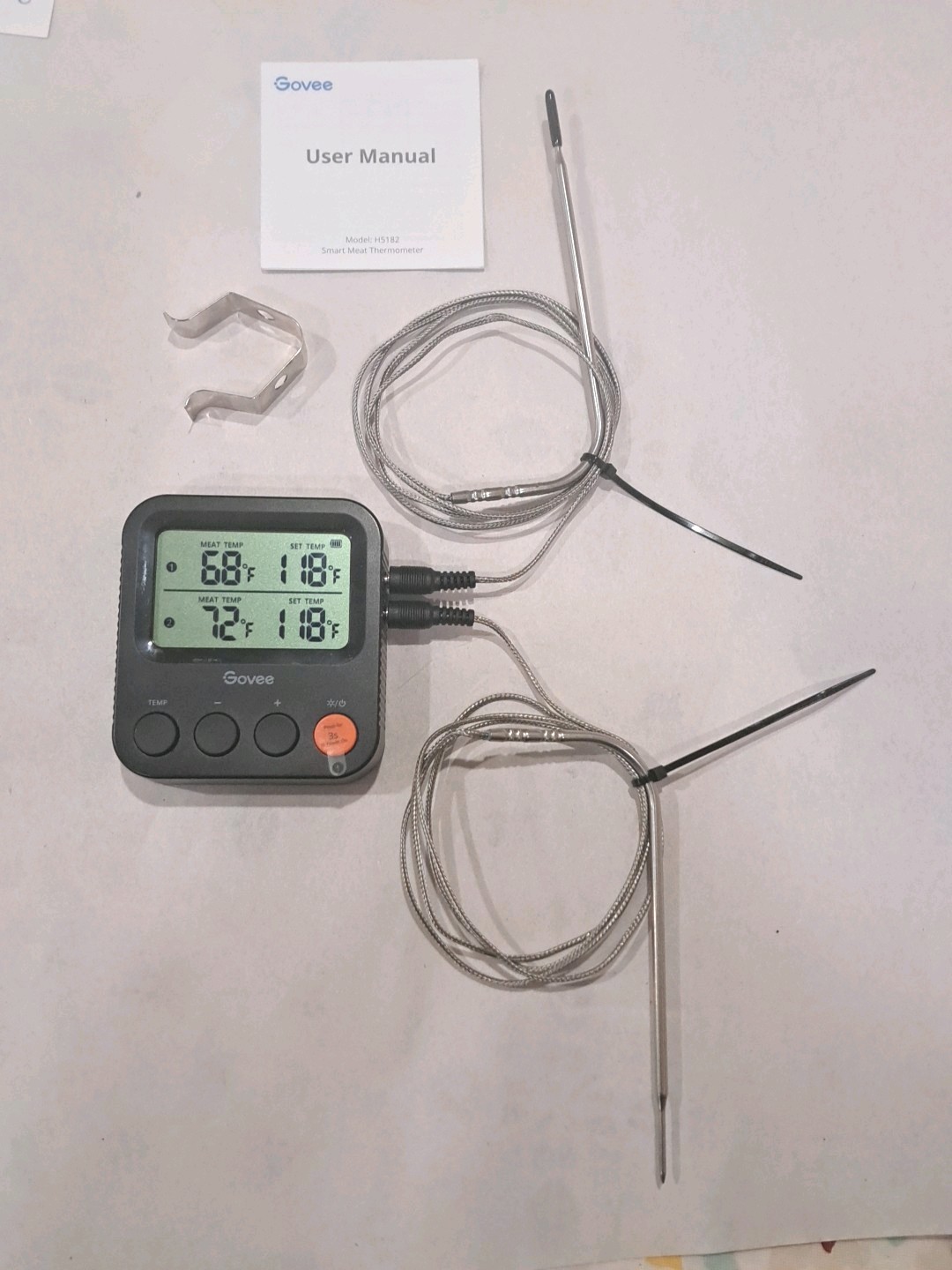 Govee Wireless Control Smart Meat Thermometer New Open Box