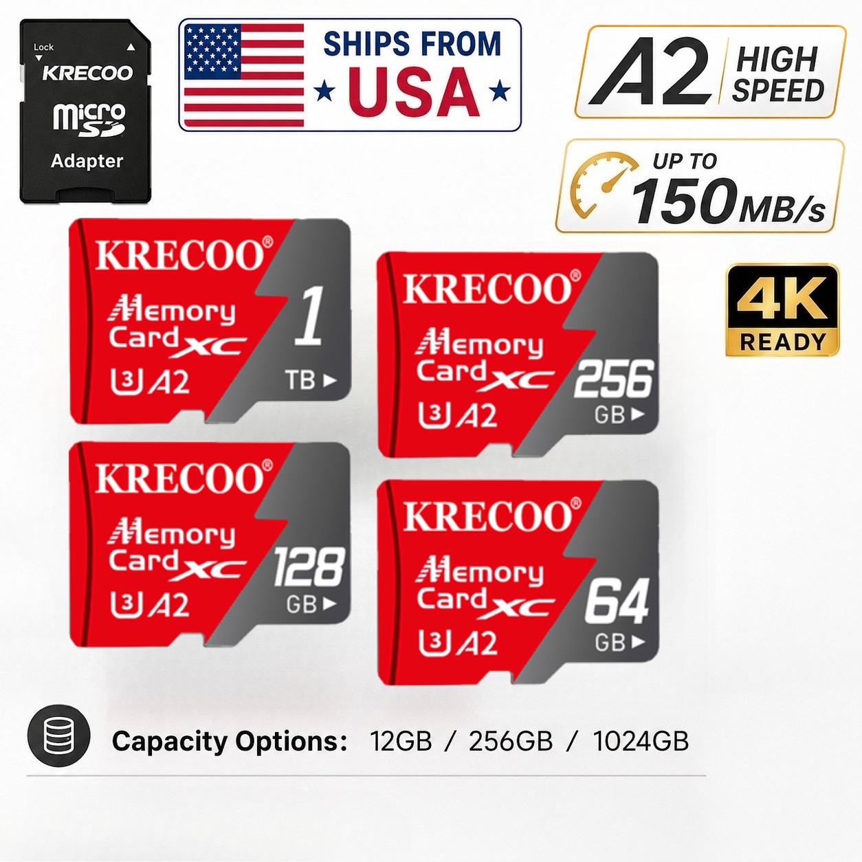 TF Memory Card 128 1024GB Class 10 High Speed Micro SD for CCTV Dash Cam Lot