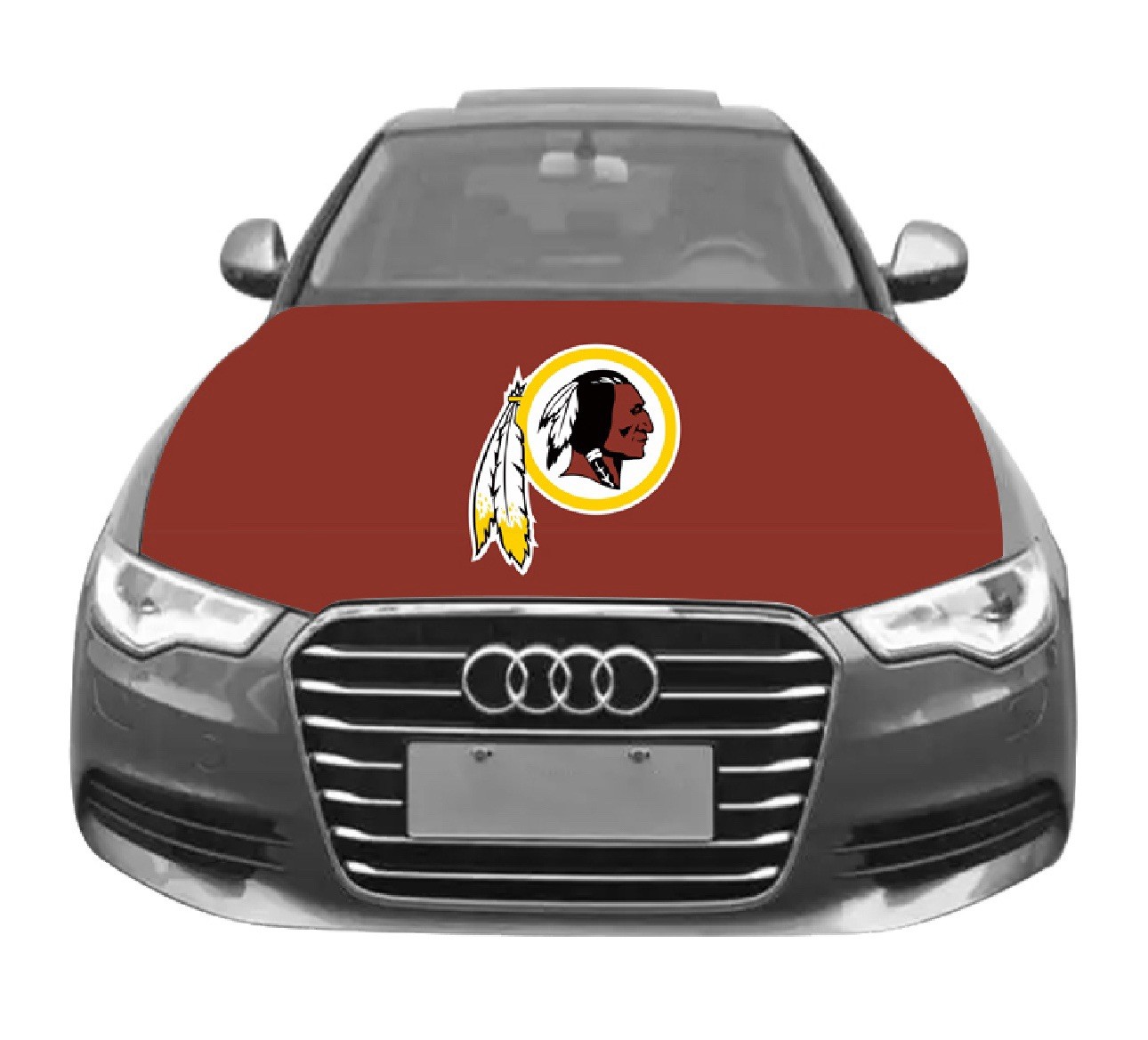 Washington Redskins Car  Auto Hood Cover Sports Flags Flags 60” X 48”  Fan