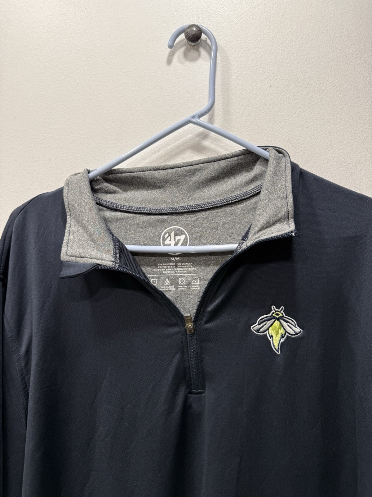 Columbia Fireflies Minor League S.C ‘47 Brand Long Sleeve Quarter Zip Shirt Sz M