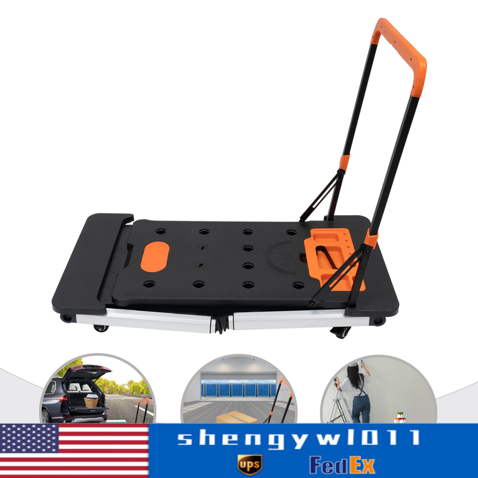 7-in-1 Portable Workbench Folding Sawhorse Work Table Load Capacity 550LBS USA