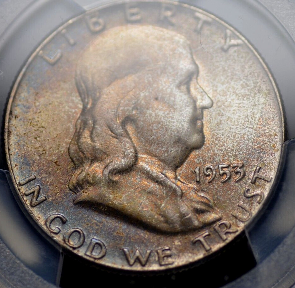 1953 FRANKLIN HALF DOLLAR PCGS MS 66 BEAUTIFUL SUPERB GEM AND NO DOUBT OF MINT