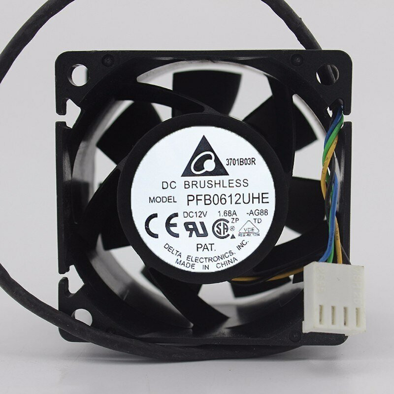 Delta PFB0612UHE 6038 60*60*38mm 6cm DC 12V 1.68A Blower Air Flow  Cooling Fan