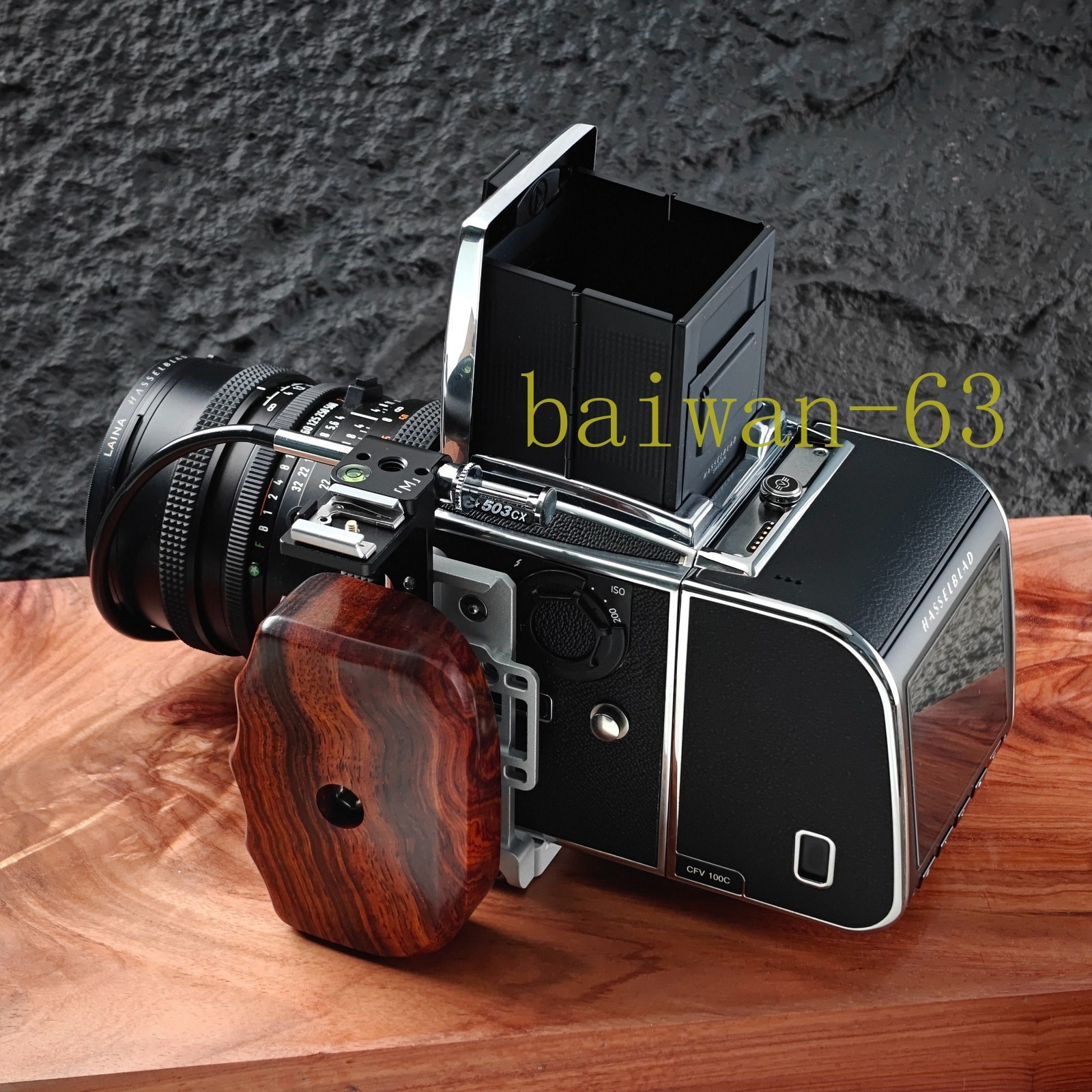 Wood Hand Grip L Plate Handle for HASSELBLAD 503cw 503cx 501cm 500c 503cxi 500m