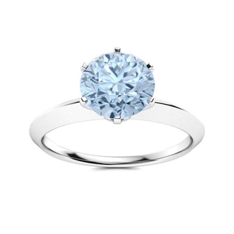 Valentines Sale Aquamarine Stone Infinity Art Deco Mother Ring 925 Silver