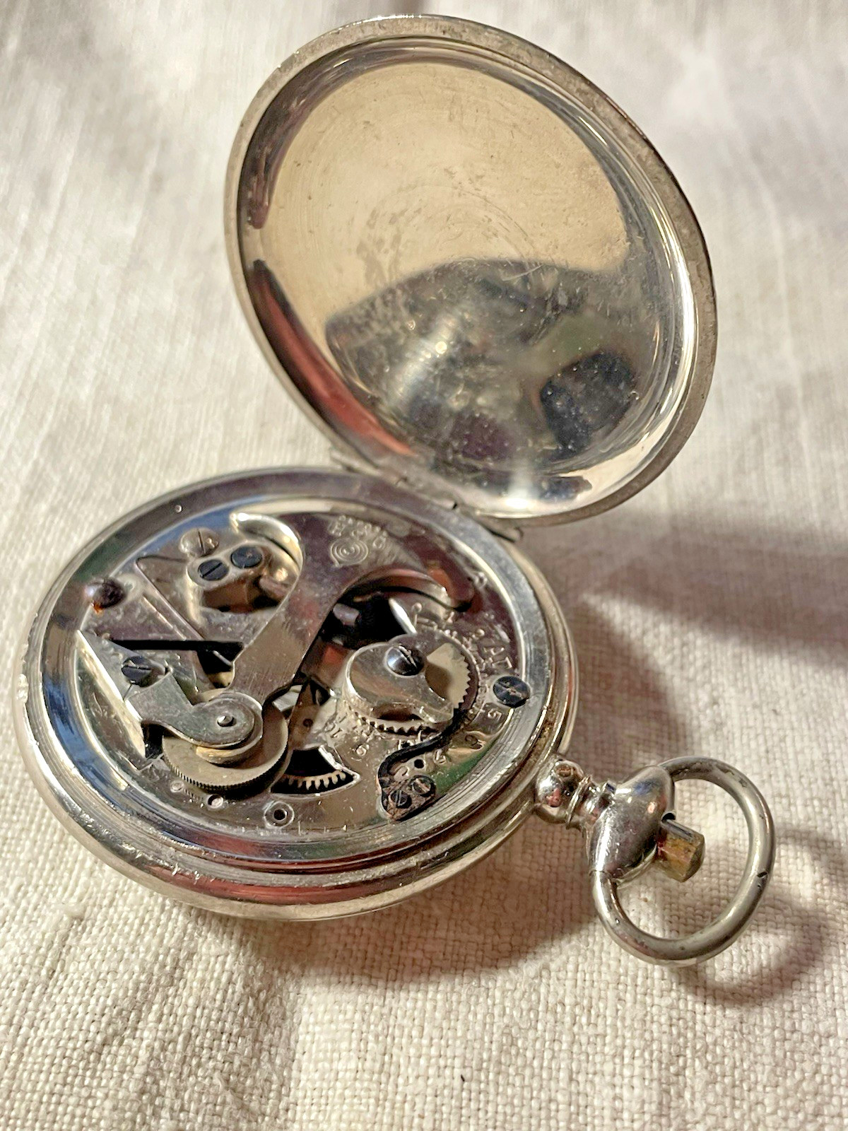 VINTAGE MECHANICAL STEP COUNTER PEDOMETER PACEOMETER HENRI CHATELAIN WW1 1914