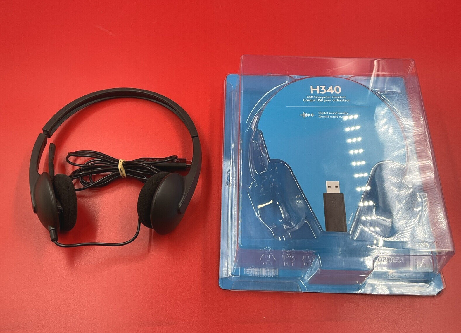 Logitech H340 USB Headset 981-000507 With Noise Canceling Mic ✅❤️️✅❤️️NEW