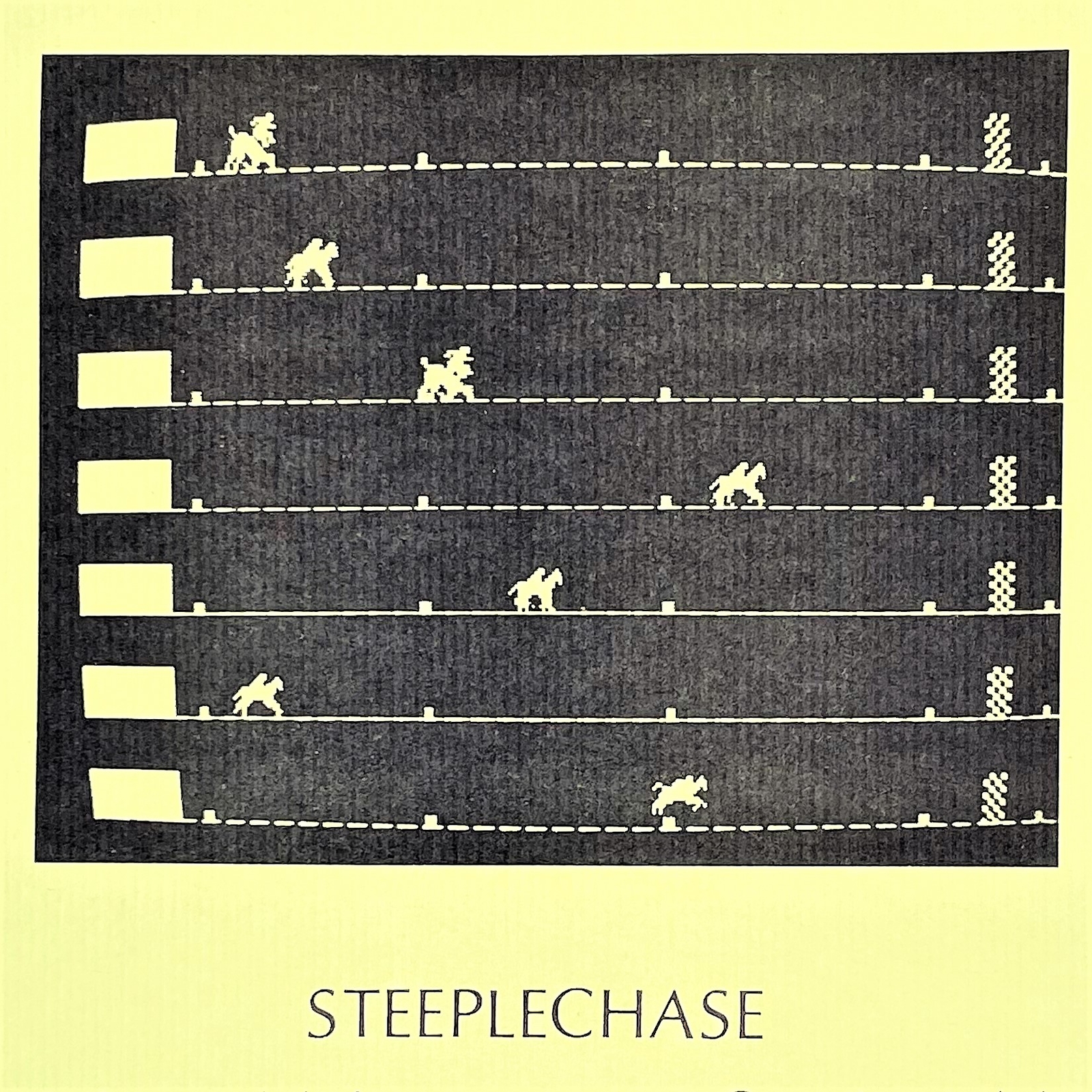 Atari Steeplechase Arcade Game Manual Schematics Parts ORIGINAL