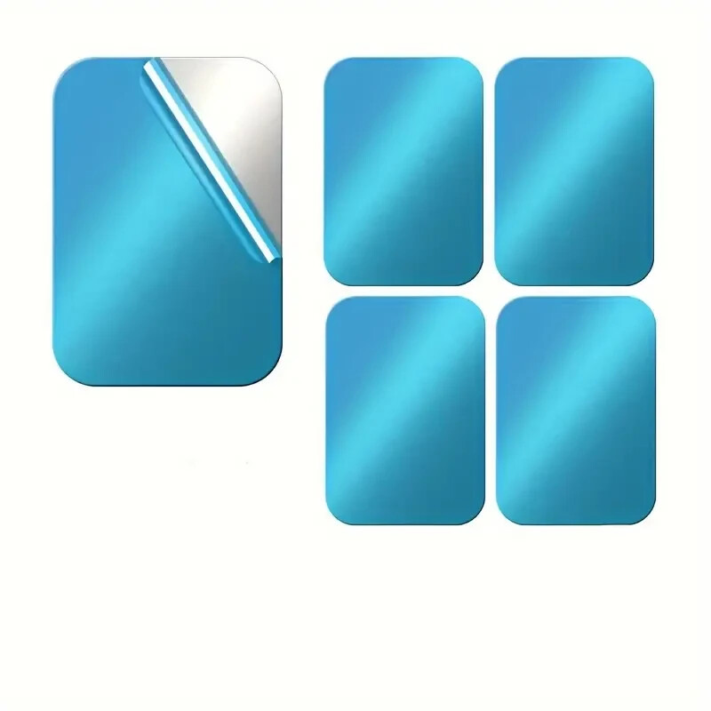 5pcs Waterproof Aluminum Alloy Magnetic Plates for Dashboard Phone Mounts