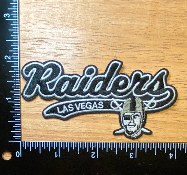 Las Vegas Raiders Embroidered Iron on Patch, NFL Applique