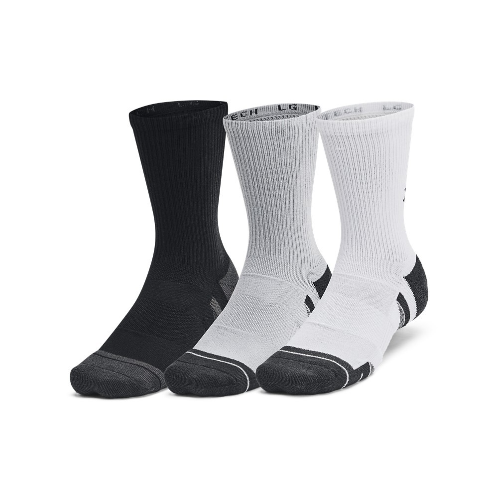 Under Armour 1386242 Unisex UA Performance Tech Crew Socks (6-Pack)