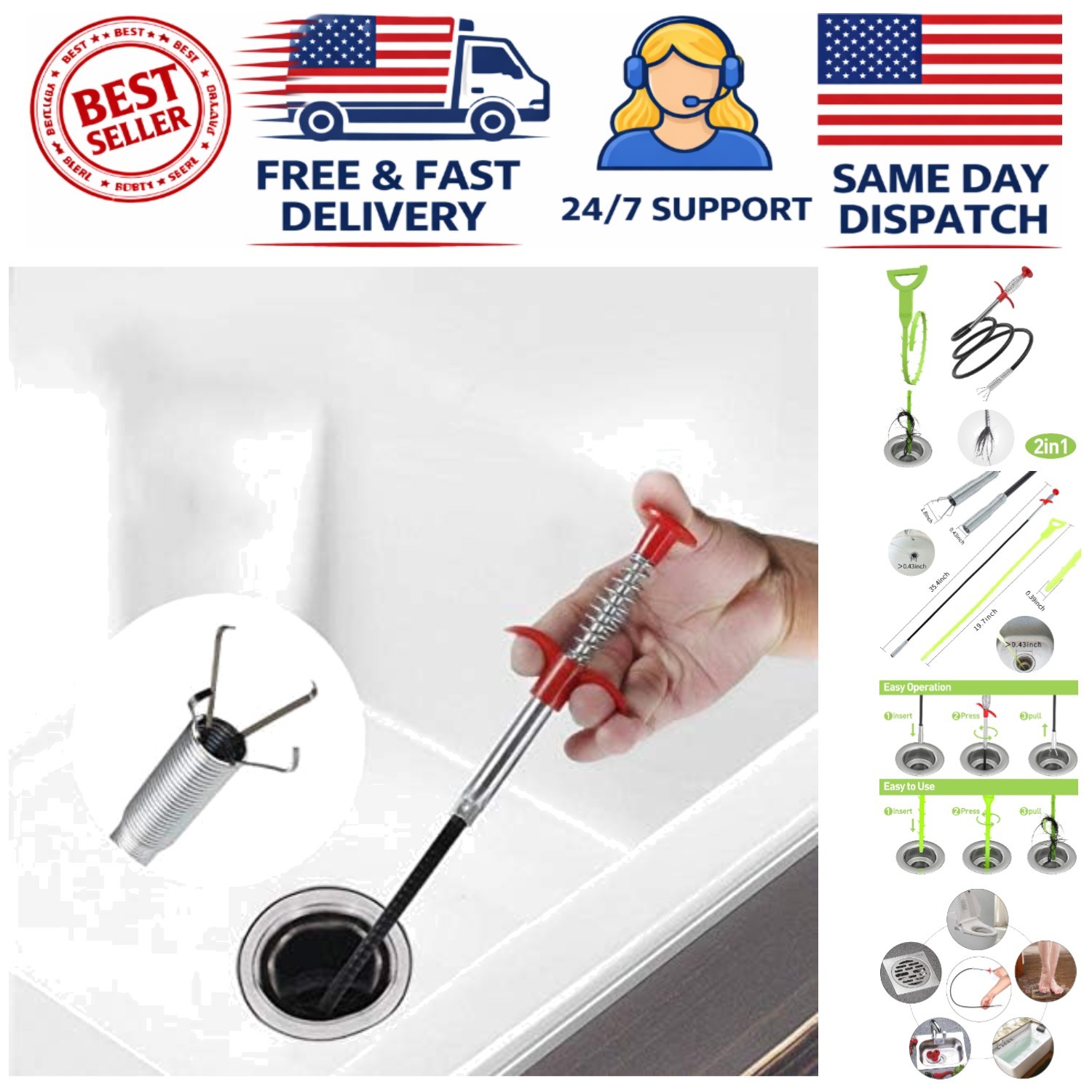 Effortless Pickup with 35.4-Inch Grabber Claw Tool - Ideal for Tight Spaces