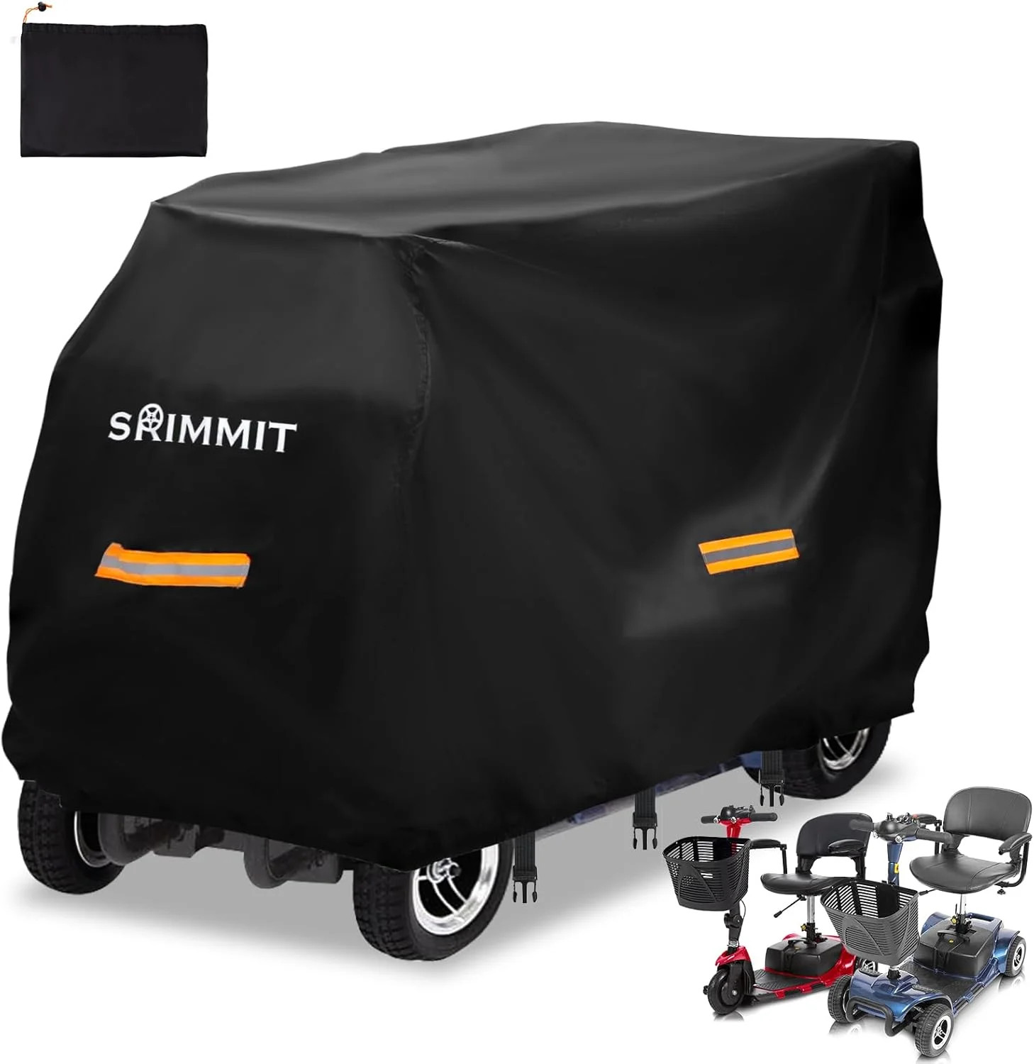 Upgraded Mobility Scooter Storage Cover,SRIMMIT Heavy Duty 420D Oxford Fabric El