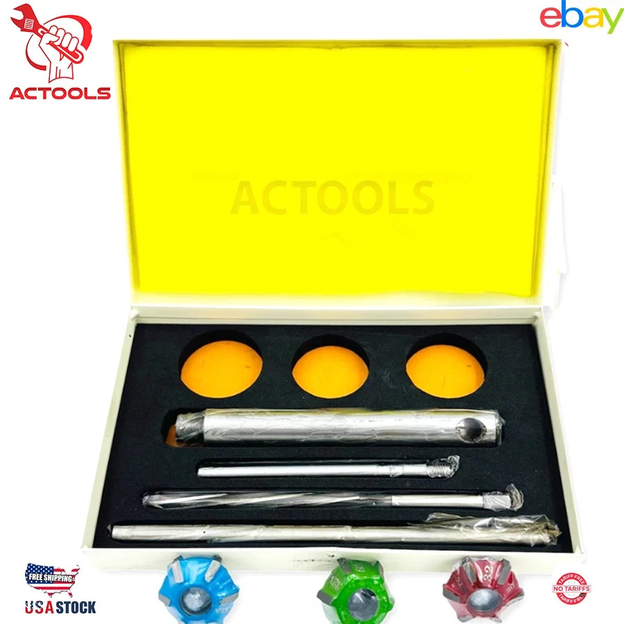 Briggs Small Gasoline Engine Valve Seat Cutter Set Carbide Tipped - 3 USA