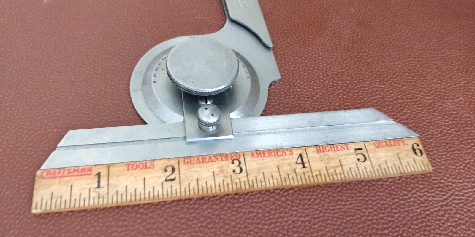 Brown & Sharpe 599-493-6 6" IMPROVED BEVEL PROTRACTOR,