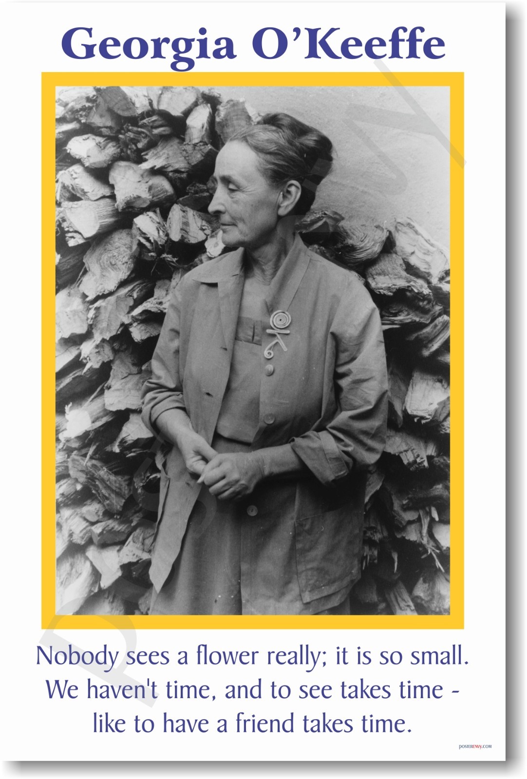 Georgia O'Keeffe - ...like to Have a Friend Takes Time - NEW MOTIVATIONAL POSTER