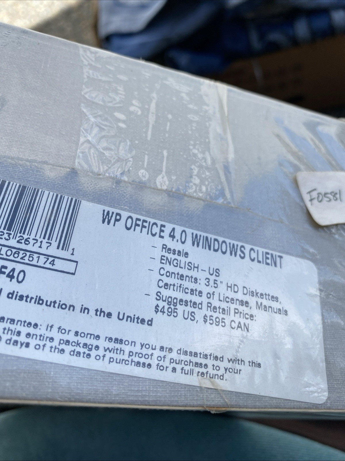 Vtg Sealed 1993 WordPerfect Office 4.0 Software Window Client Pack Microsoft Box