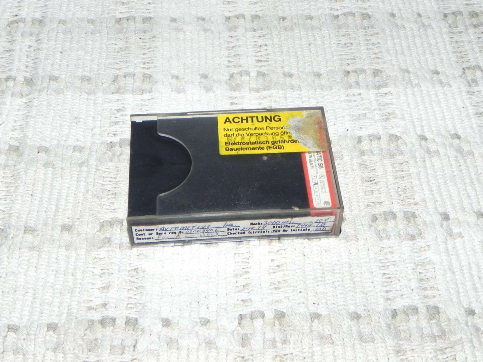 Siemens Simatic S5 Memory Submodule 6ES5 375-0LA71 128KB EPROM Has program on it