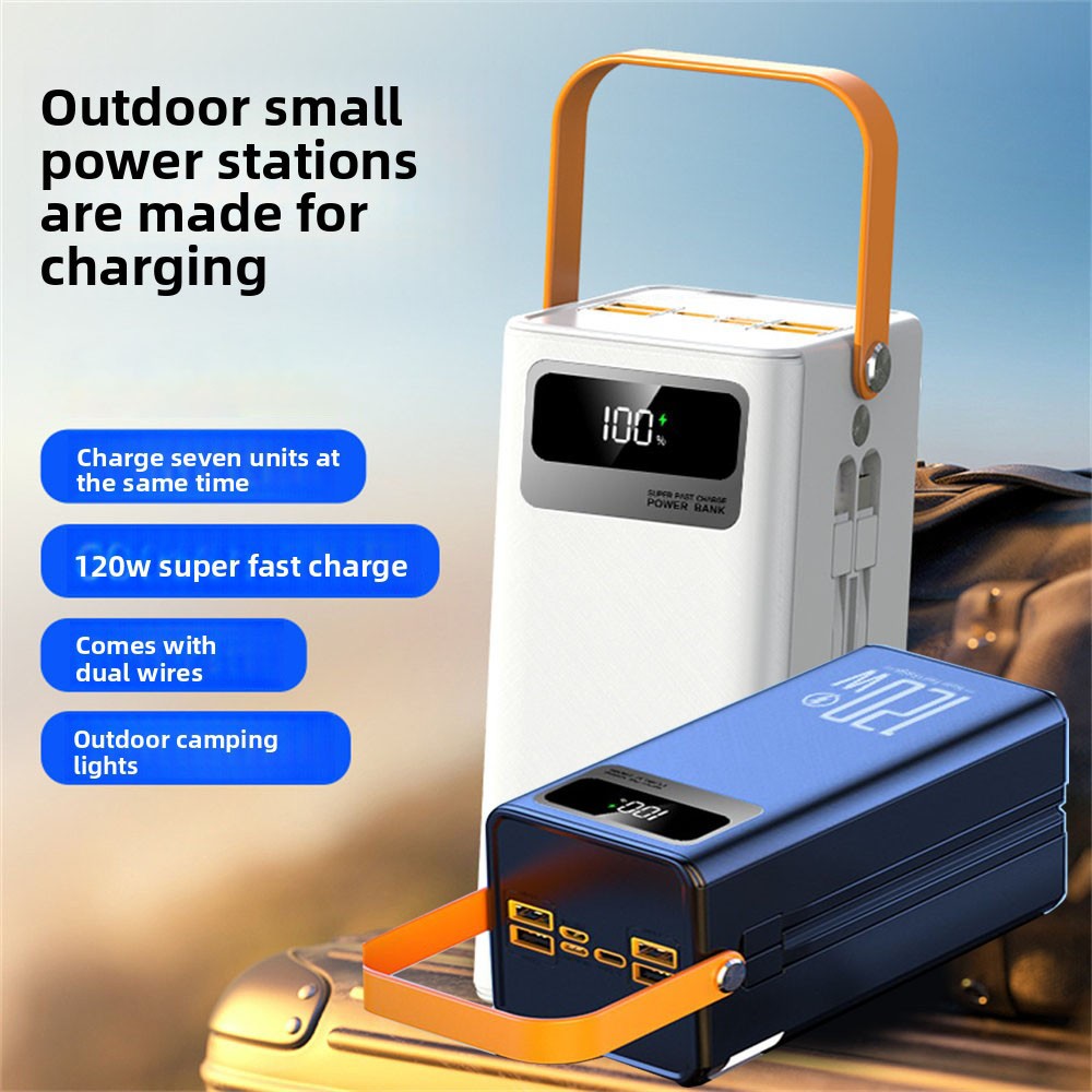 NIFFPD Power Bank 998000mAh 120W Charging & LED For Outdoor Travel And Camping