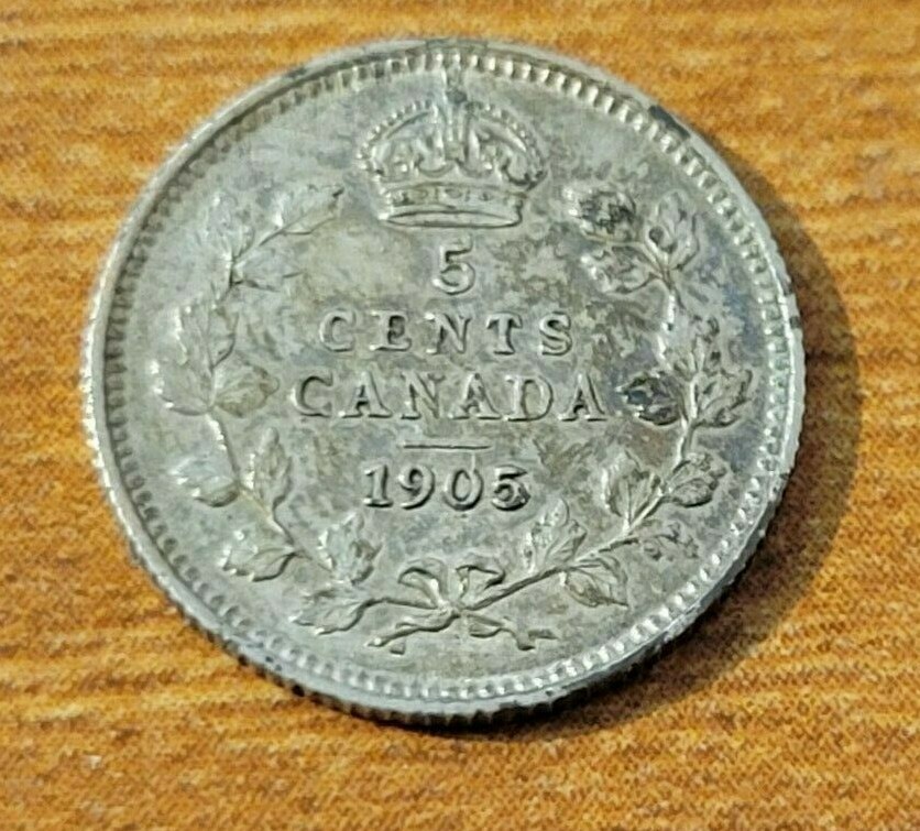 Canada 5 cents Silver 1905