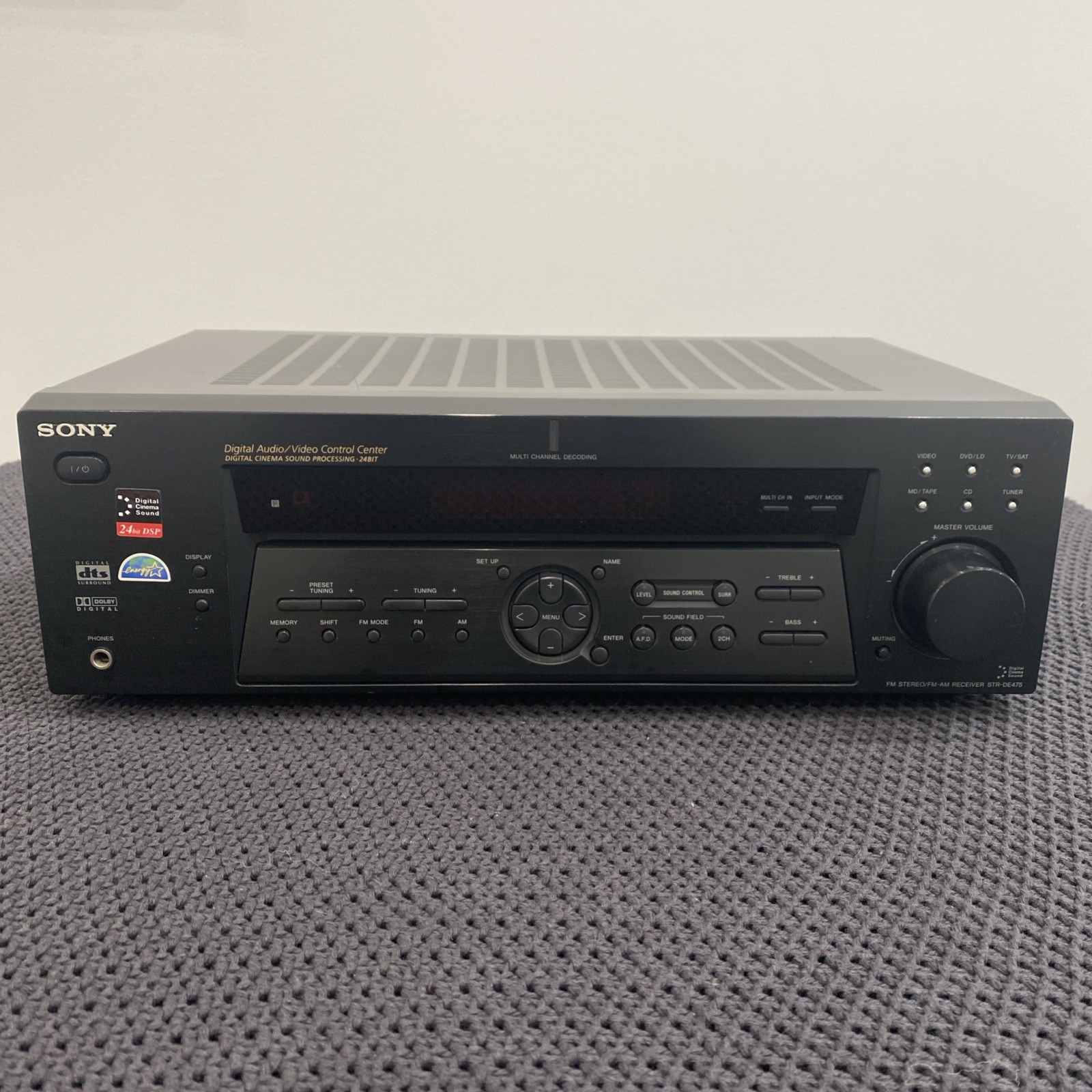 Sony STR-DE475 Home Theater Digital AV Stereo Receiver 5.1 Channel Tested
