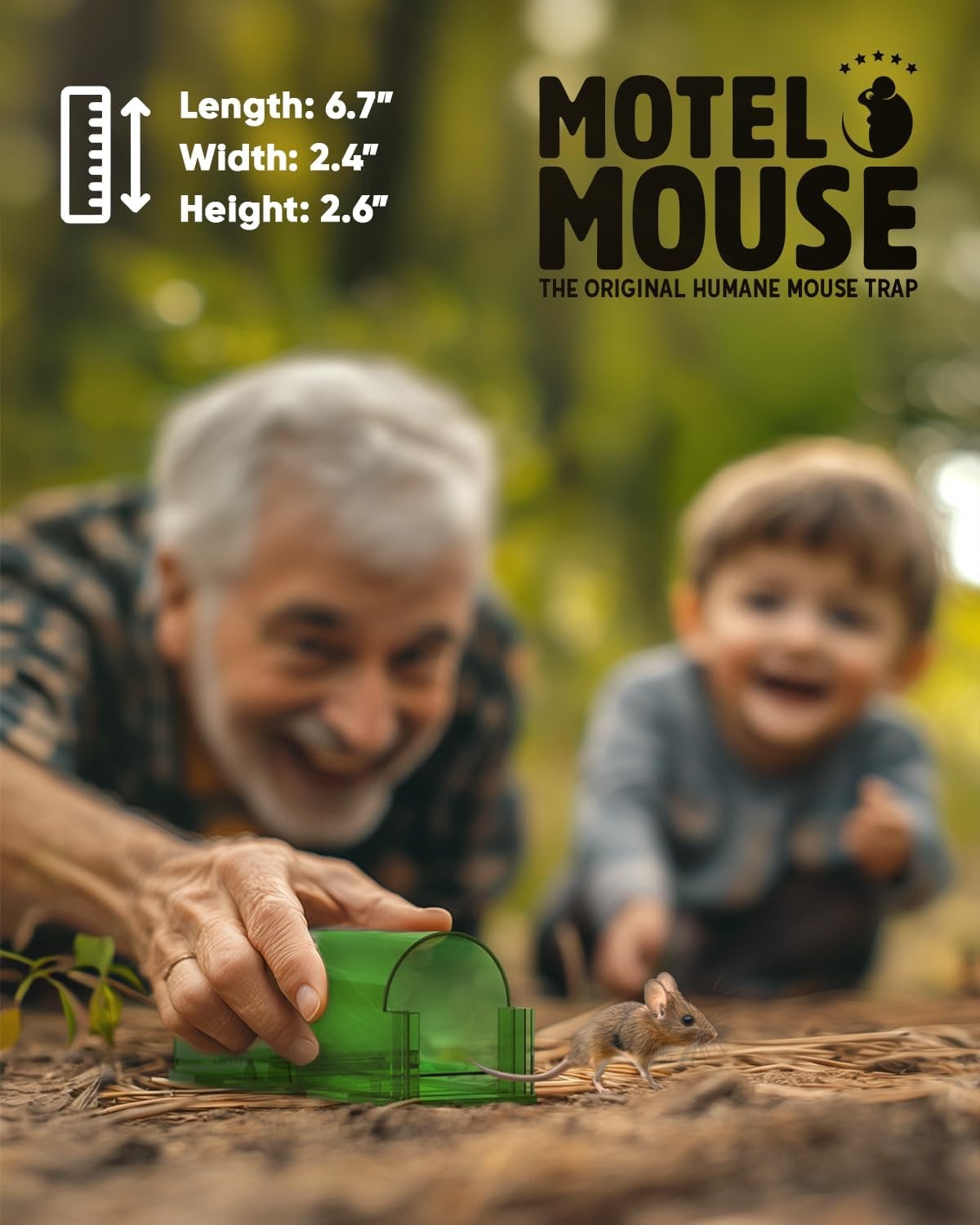 Motel Mouse Humane No Kill Mouse Traps Live Catch & Release - 4 Pack | Kid & ...