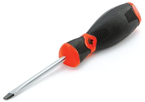 Performance Tool W30986 Black Red Slotted Screwdriver 3/16" x 3"