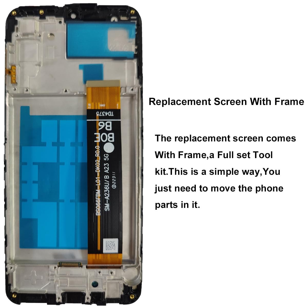 STDAMAR Screen Replacement Samsung A23 5G Screen Replacement Frame Samsung