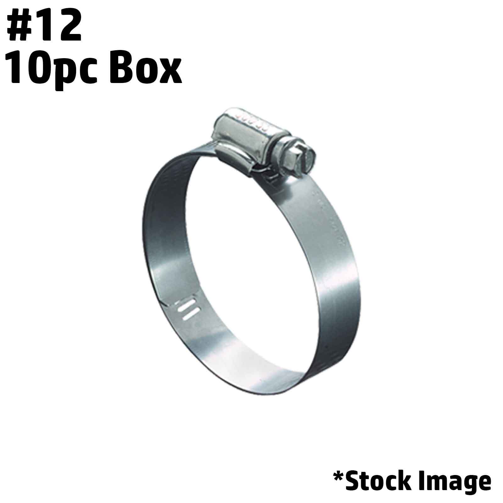 Ideal 65E / Flexfab 2582 Lined Worm Gear Clamps Size #12 17-32mm 11/16" - 1-1/4"