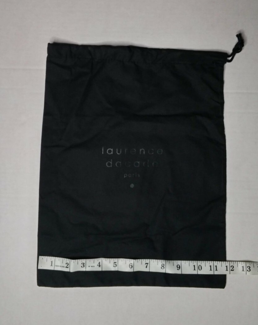 lourenco decardolo paris SHOE OR HANDBAG DUST BAG BLACK 15.25" X 11.75"