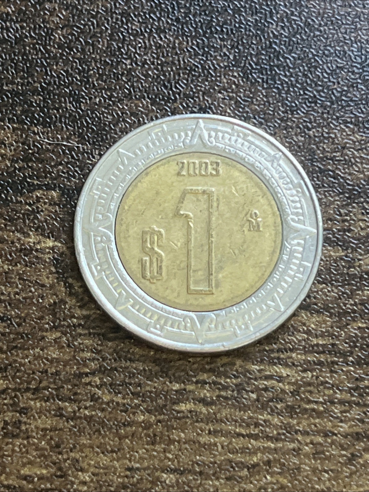 2003 Mexico Mexican One 1 Peso XF Extremely Fine Actual Coin TC6561*
