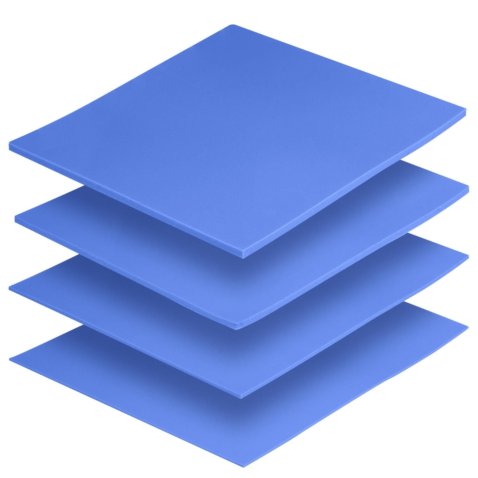 4 Pack Thermal Pad, 100 x 100 mm x [0.5 mm + 1 mm + 1.5 mm + 2 mm] Silicone C...