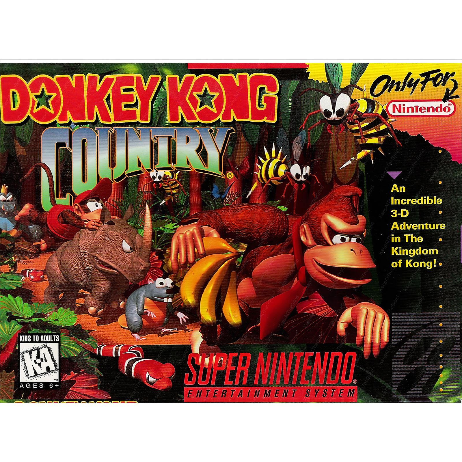 Donkey Kong Country Poster Art High Quality 4x6 8x10 11x17 13x19