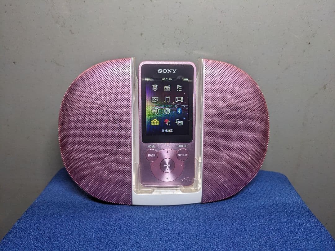 Sony Walkman NW-S14 Digital Music Player Light Pink w/ Charging Dock Tested