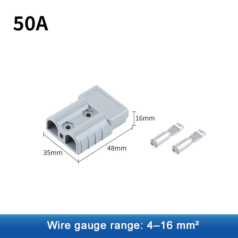 50A-350A Car Battery Quick Connect Plug Charging Plug Wire Cable Connector Plug