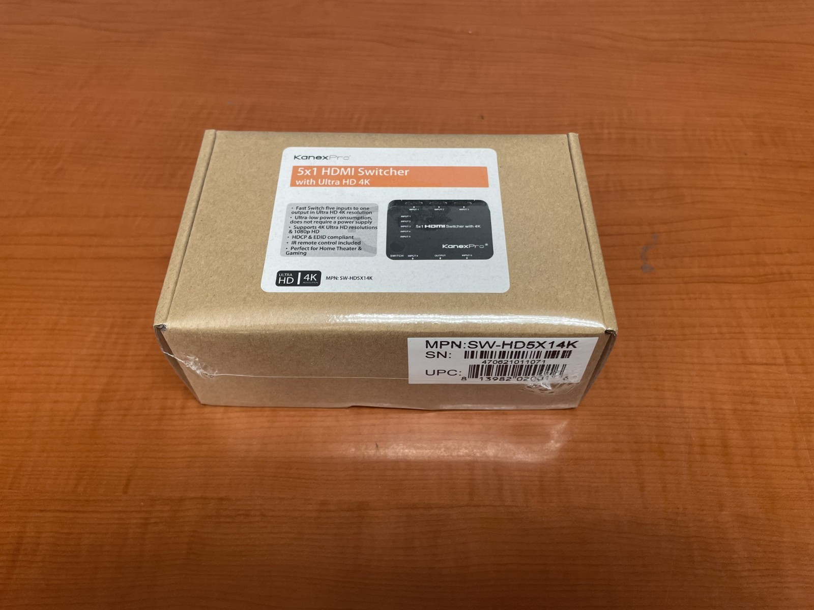 KanexPro 5x1 HDMI Switcher Ultra 4K SW-HD5X14K