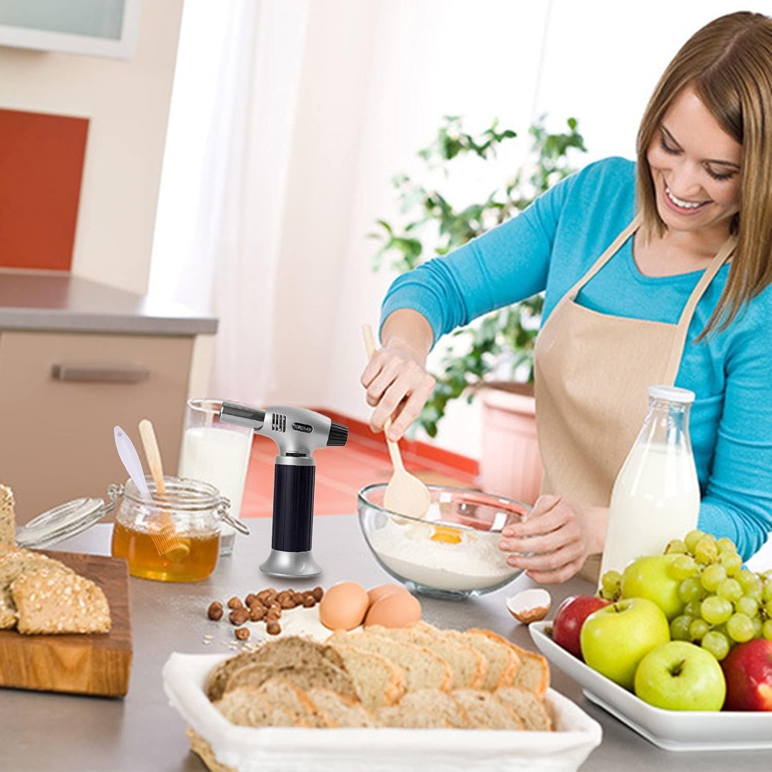 Professional Chef Cooking Torch - Adjustable Flame, Compact & Portable Design