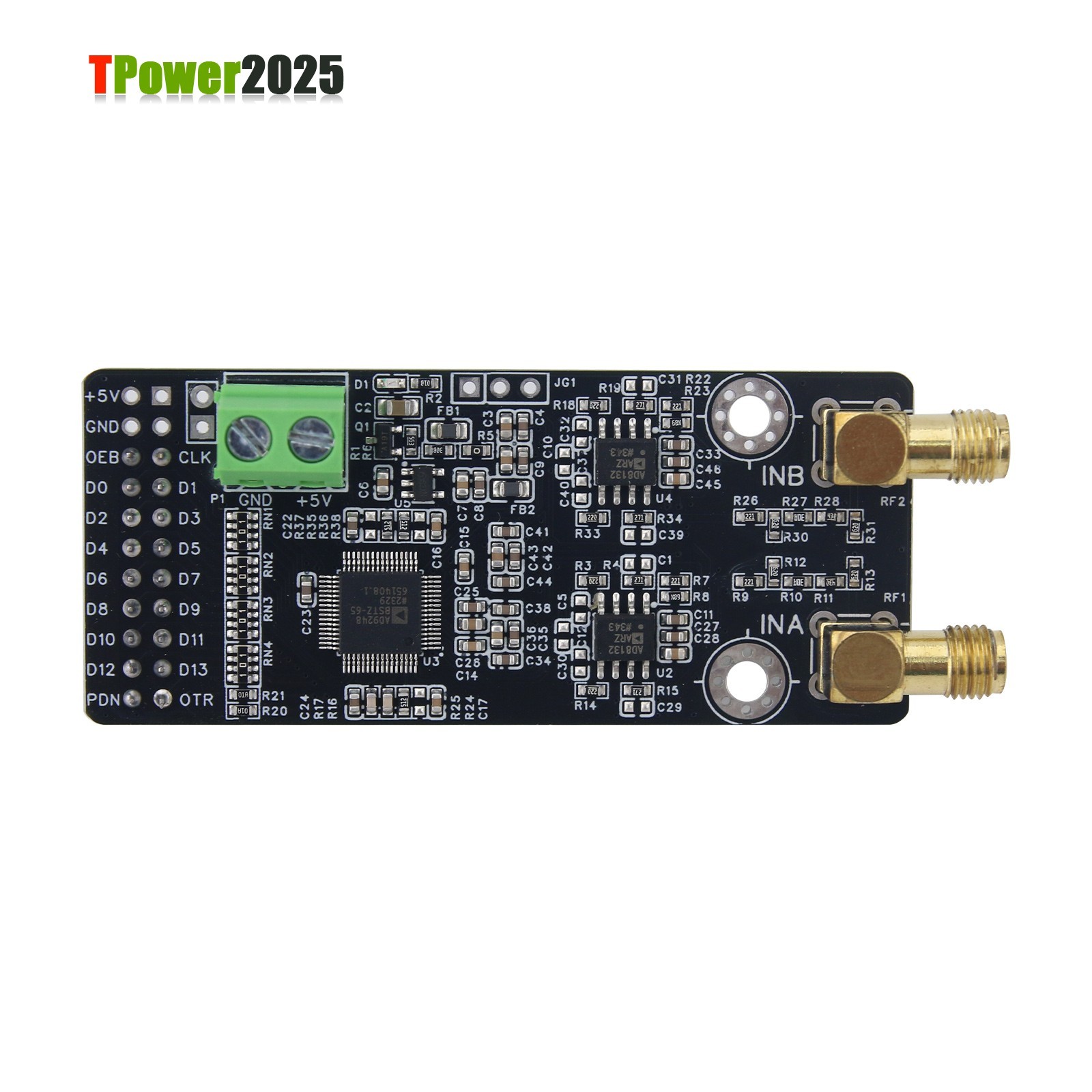 AD9248 14bit 65M ADC Module Analog-digital Converter w/ Terminal Block Interface