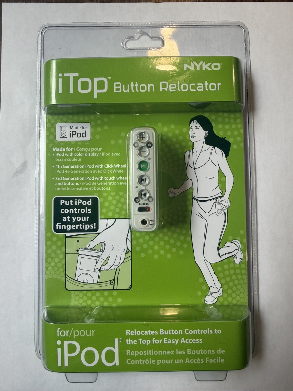 Nyko iTop Button Relocator Top Control Apple iPod 3rd & 4th (Third & Fourth) Gen