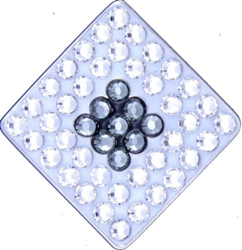 BELLA Swarovski Crystal Ball Marker & Hat Clip - SQUARE - Black