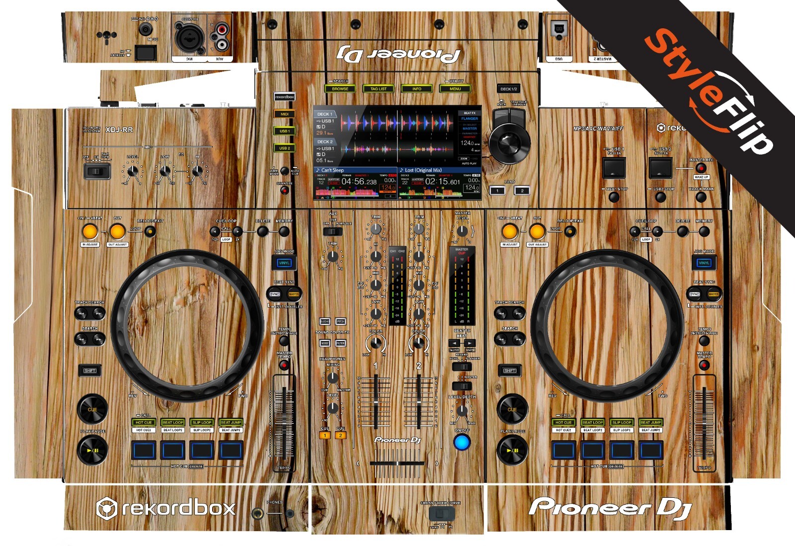 Pioneer XDJ-RR | Wood 4 | Protective Decal | StyleFlip Skins