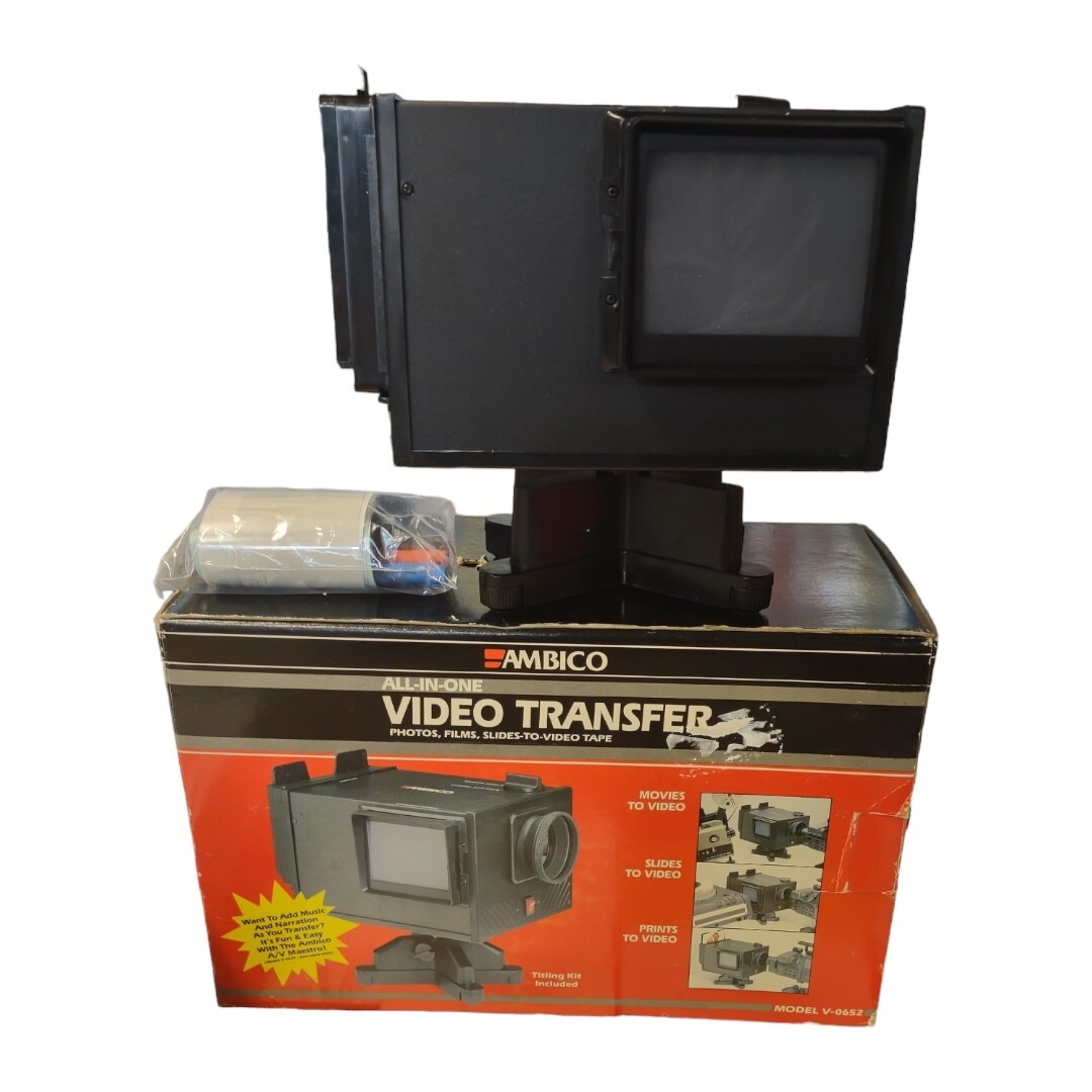 Vintage Ambico All in One Video Transfer Photos Films Slides to Video Mod V-0652